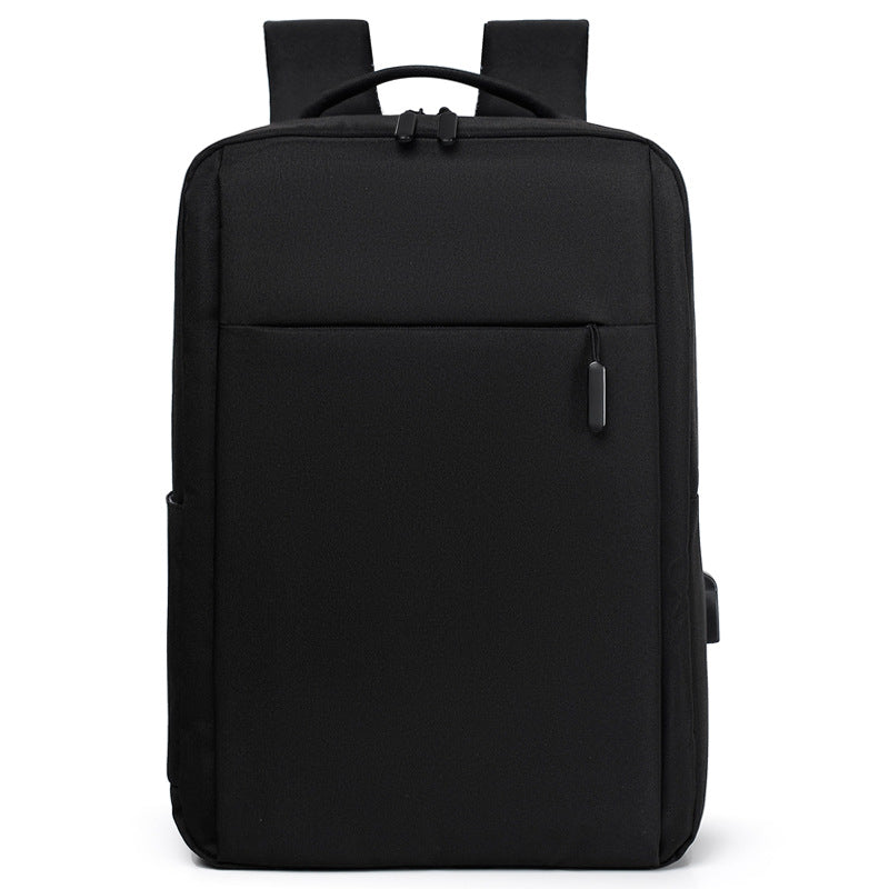 Simple Oxford cloth backpack, large capacity, suitable for commuting, student schoolbag, and laptop bag.