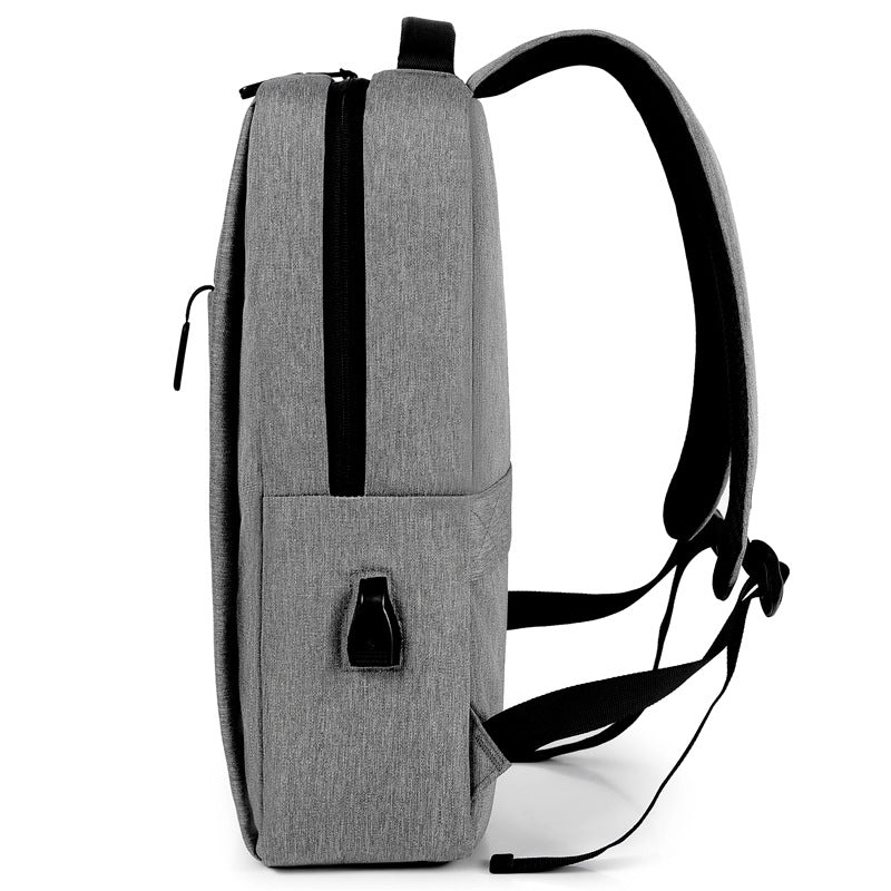 Simple Oxford cloth backpack, large capacity, suitable for commuting, student schoolbag, and laptop bag.