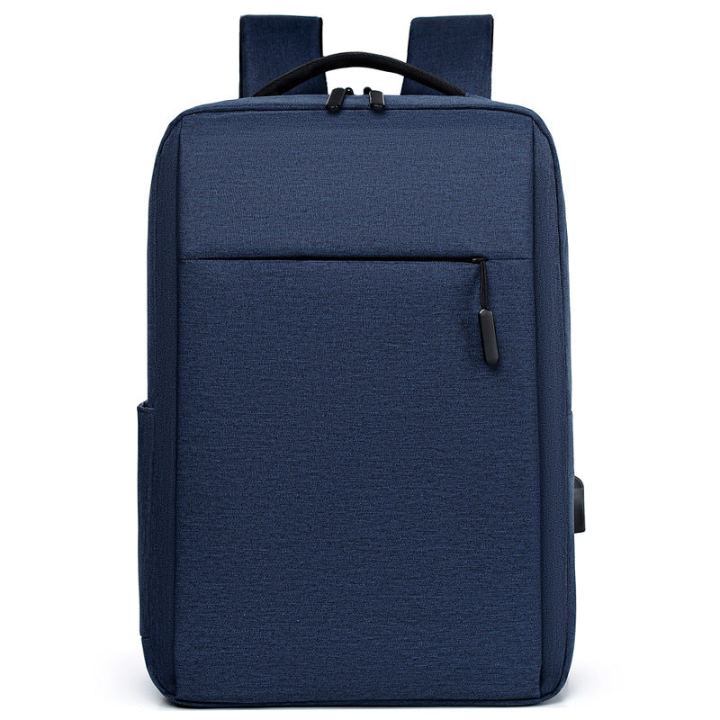 Simple Oxford cloth backpack, large capacity, suitable for commuting, student schoolbag, and laptop bag.
